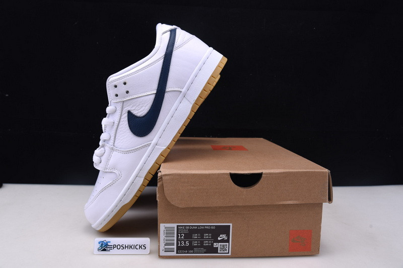 Nike SB Dunk Low Orange Label White Navy CZ2249-100