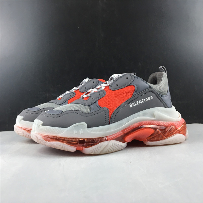 Ba*len*cia*ga triple s trainers clear sole grey red 541624 w0901 2262
