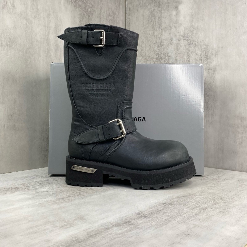 Ba1en*iaga venom leather biker boots