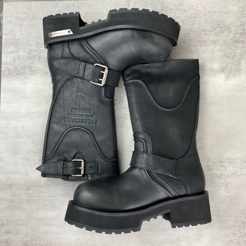 Ba1en*iaga venom leather biker boots