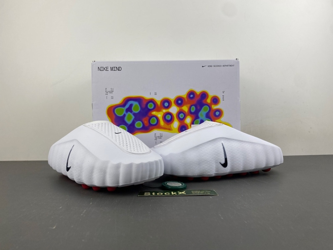 Nike Mind 001 Slide White Speed Red Men