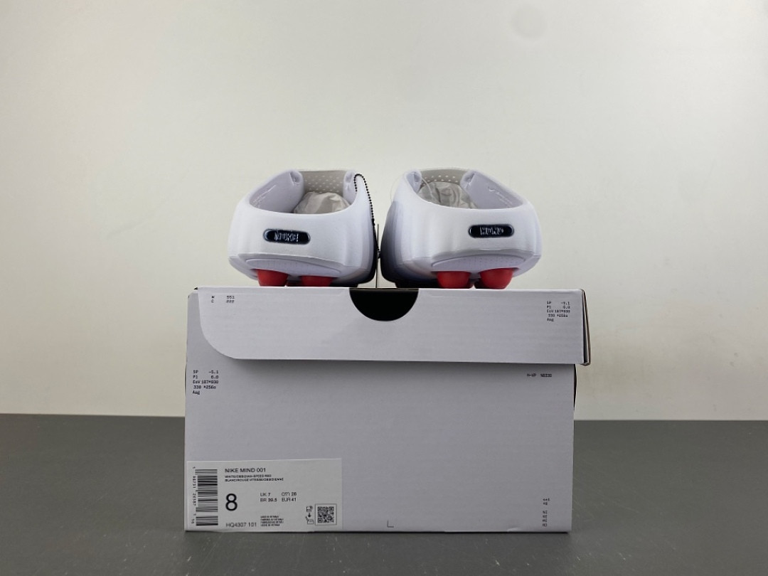 Nike Mind 001 Slide White Speed Red Men