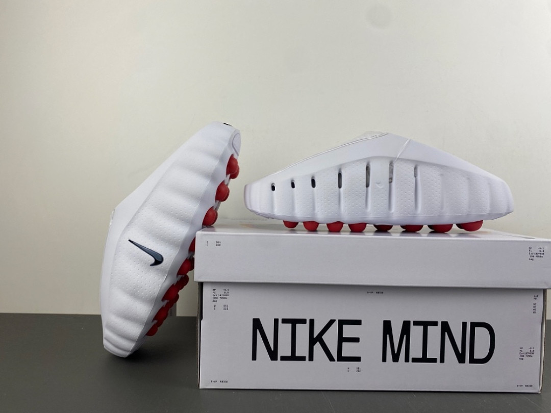 Nike Mind 001 Slide White Speed Red Men