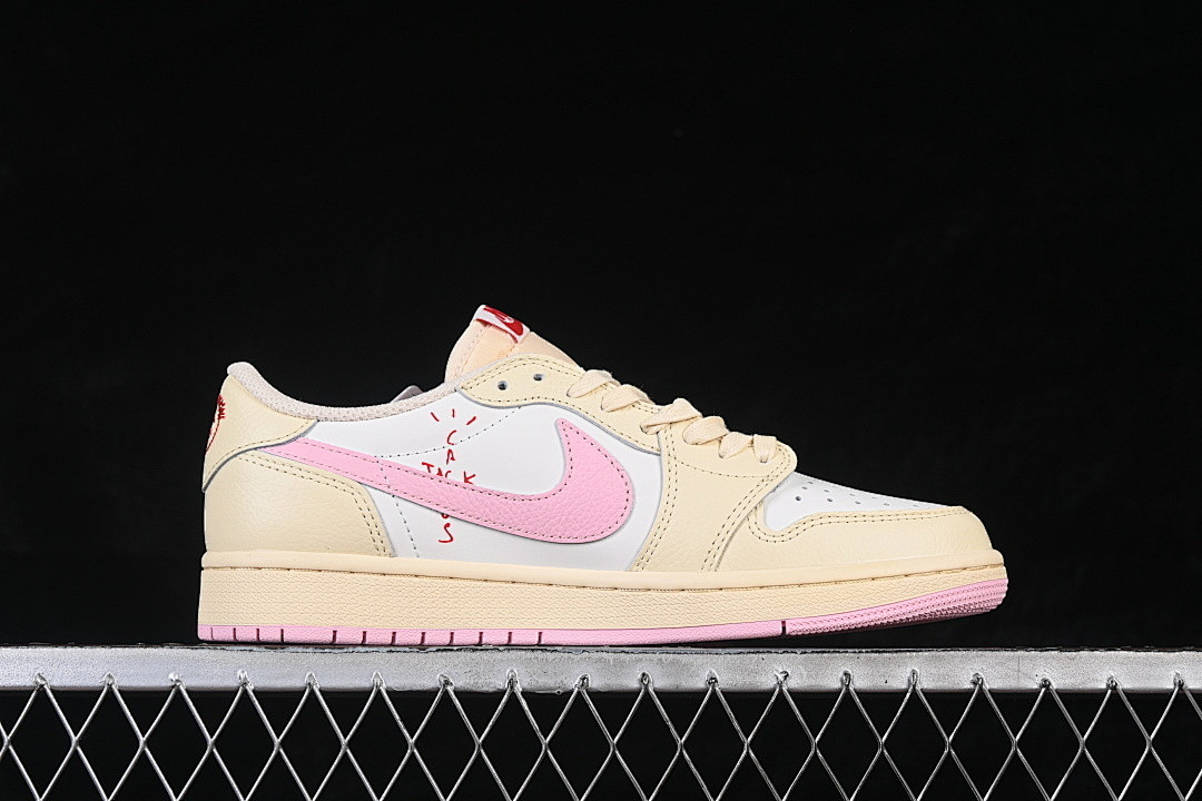 AIR JORDAN 1 LOW OG AJ1 LIGHT PINK/WHITE/APRICOT IQ7604-101