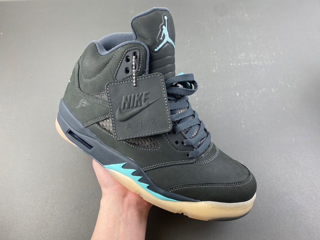 Jordan 5 Retro SoleFly Black Aurora Green Men