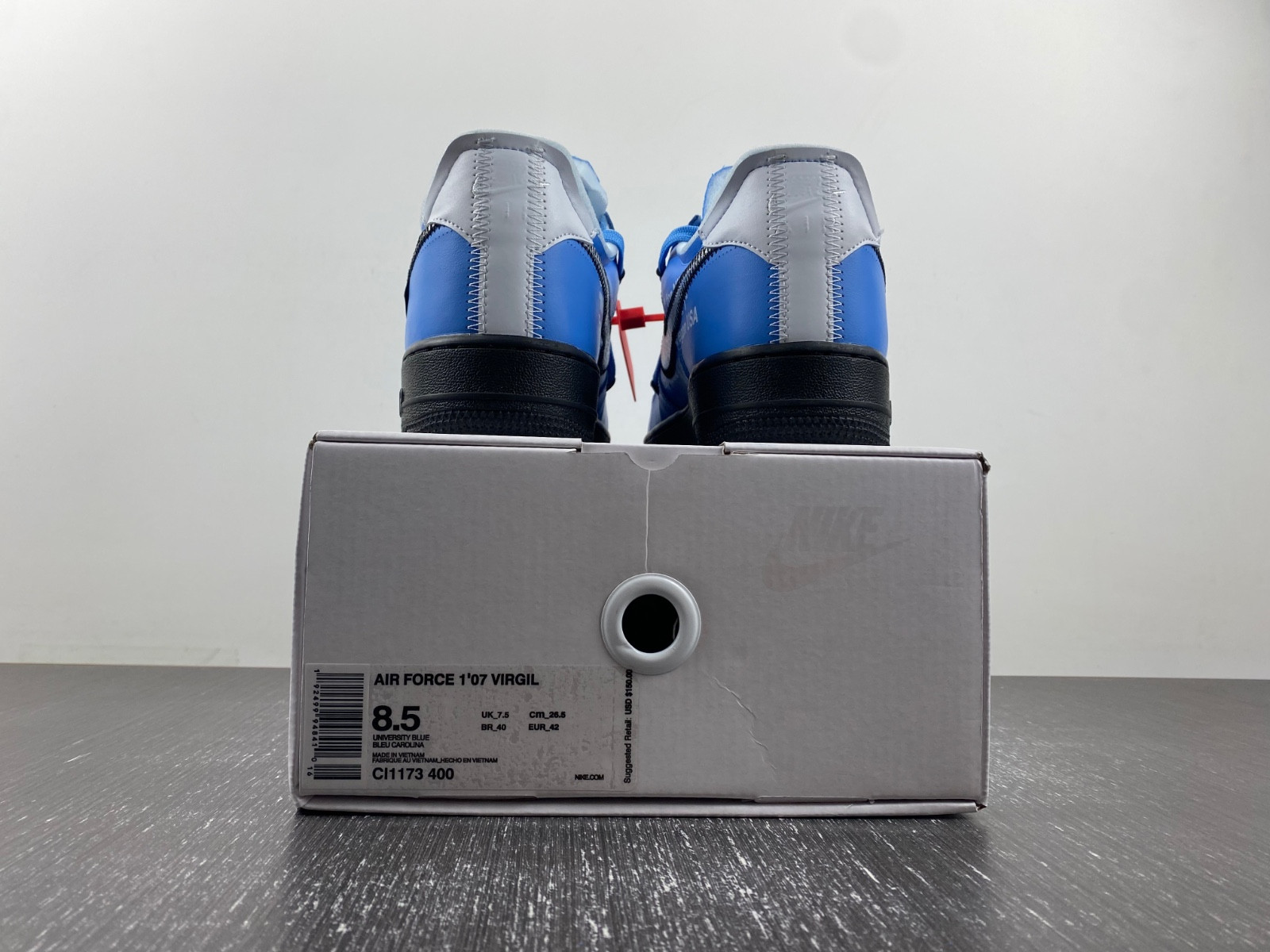 NIKE OW X AIR FORCE 1 LOW UNIVERSITY BLUE Cl1173-400