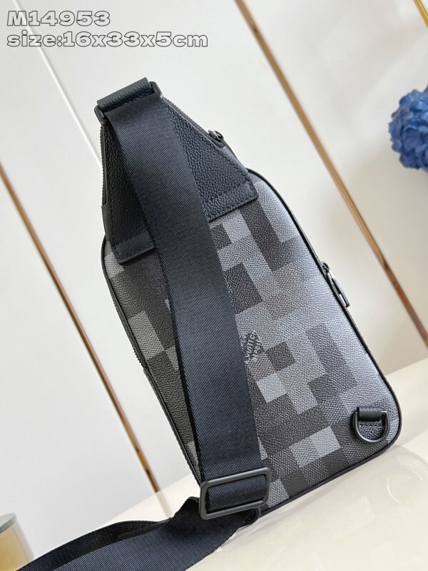 LV Avenue Slingbag Damier Graphite Canvas