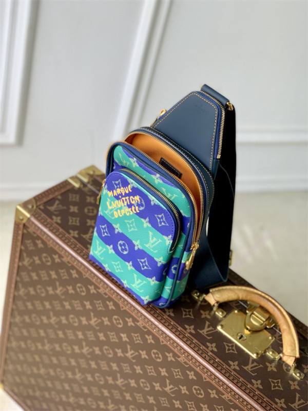 LV Avenue Slingbag Damier Graphite Canvas