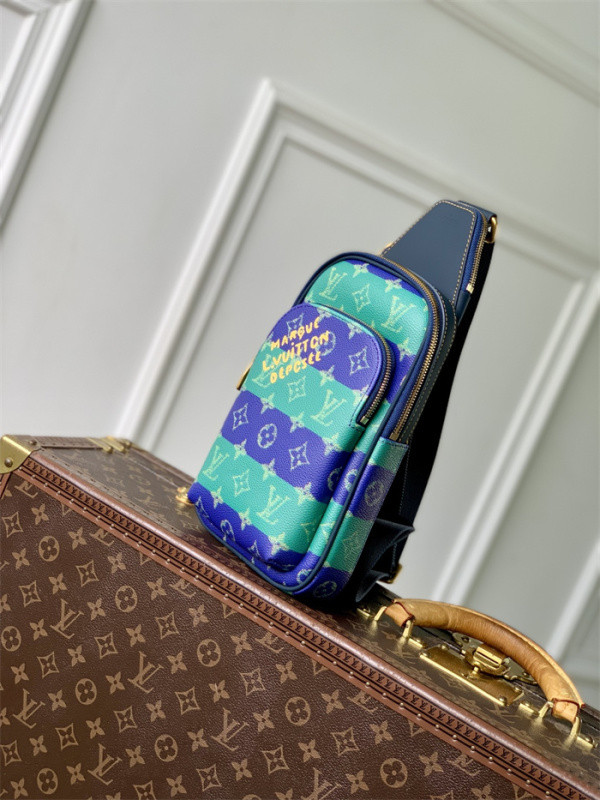 LV Avenue Slingbag Damier Graphite Canvas