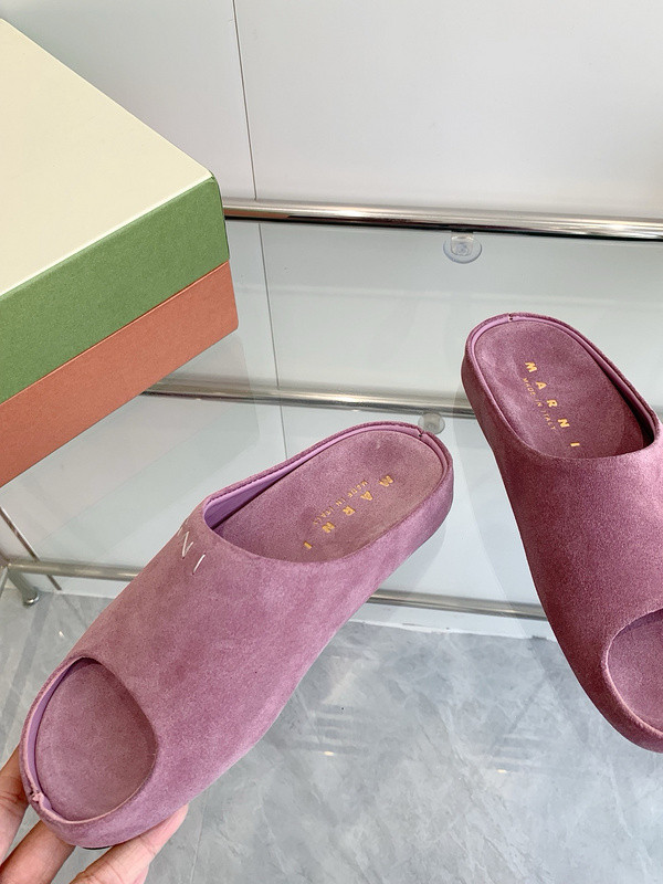 Marni Fusslide Suede Sandals