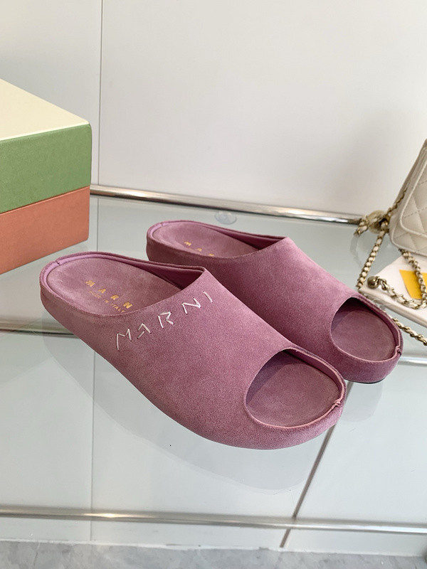 Marni Fusslide Suede Sandals