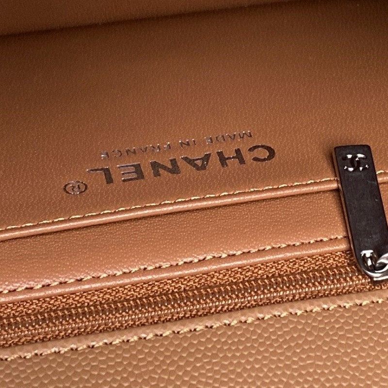 Ch**el - mini rectangular top handle classic flap bag