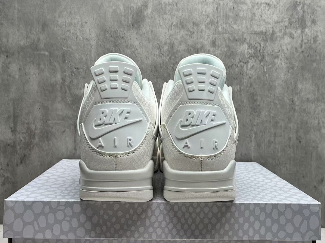 Nigel Sylvester x AJ 4 White Mamba Shoes Sneakers