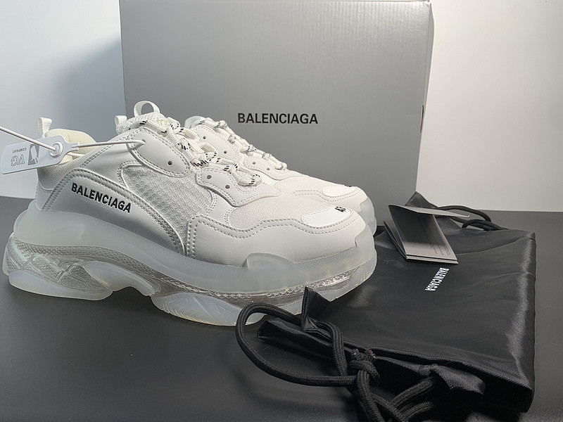 Ba*len*cia*ga triple s white clear sole 544351w09e19000