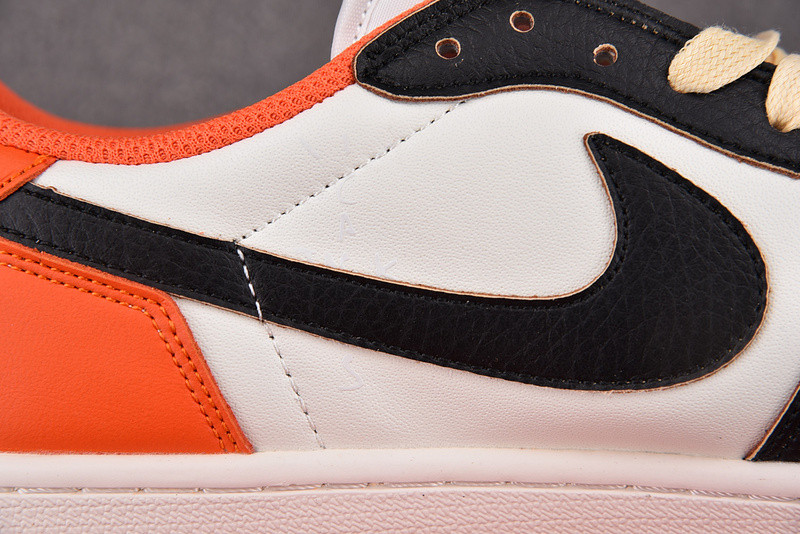 TRAVIS SCOTT X AIR JORDAN 1 LOW SAIL/WHITE/ROYAL ORANGE DM7866 - 9 82