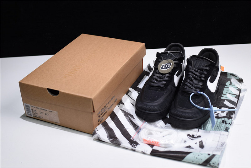 OW Nike Air Force 1 Low Black AO4606-001