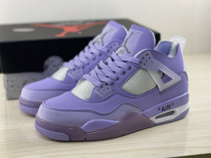 JORDAN 4 RETRO X OW PURPLE