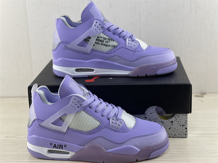 JORDAN 4 RETRO X OW PURPLE