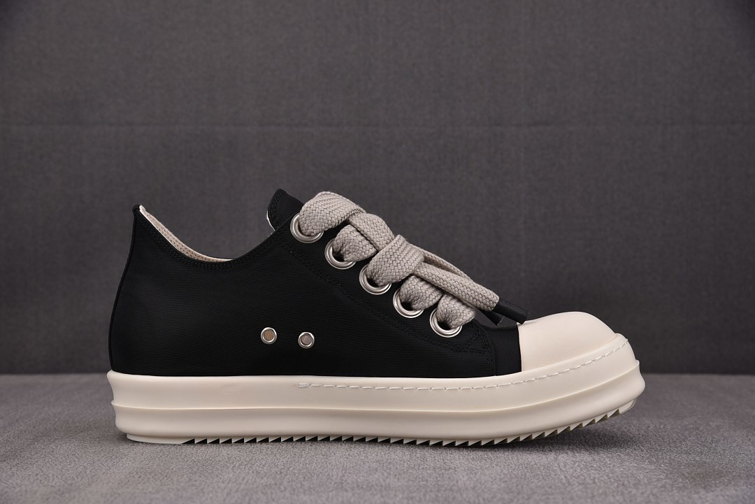 Rick Owens DRKSHDW Multi Denim Jumbo-Lace Sneakers
