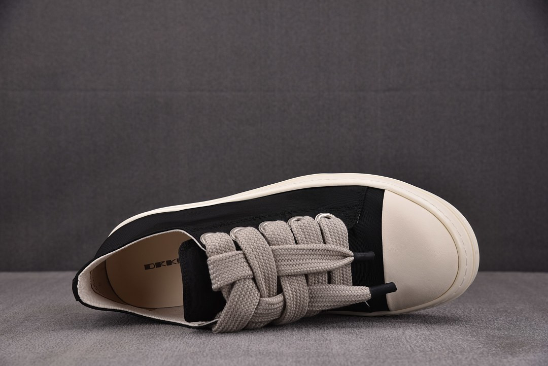 Rick Owens DRKSHDW Multi Denim Jumbo-Lace Sneakers
