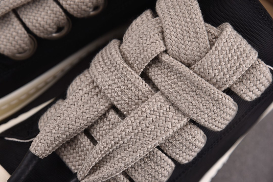 Rick Owens DRKSHDW Multi Denim Jumbo-Lace Sneakers