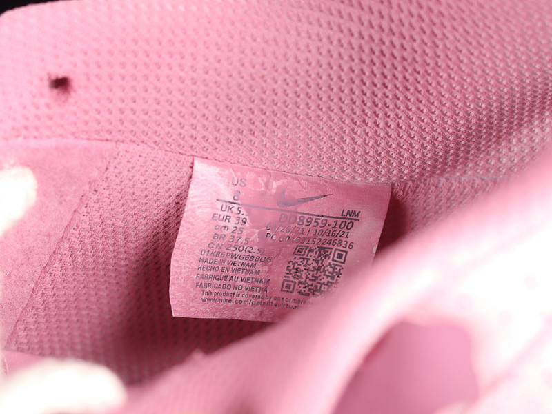 nike ch*0meHe**ts x air force 1 low 07 pink/pink/white dd8959-100