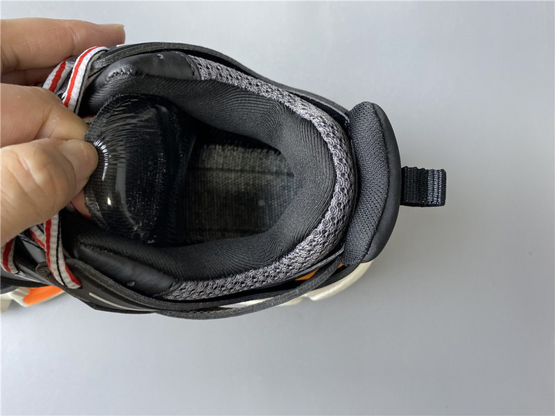 Ba*len*cia*ga tess s. gomma sneakers black and white orange 542436 w1b7 2109