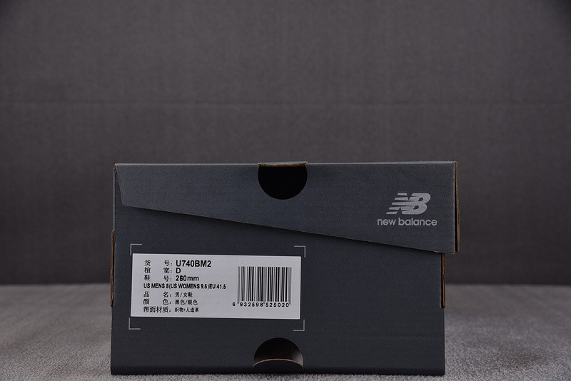 New Balance 740 Black Silver Metallic U740BM2