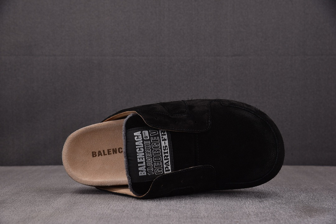Ba1en*iaga Dumbo Mule Worn-Out Black